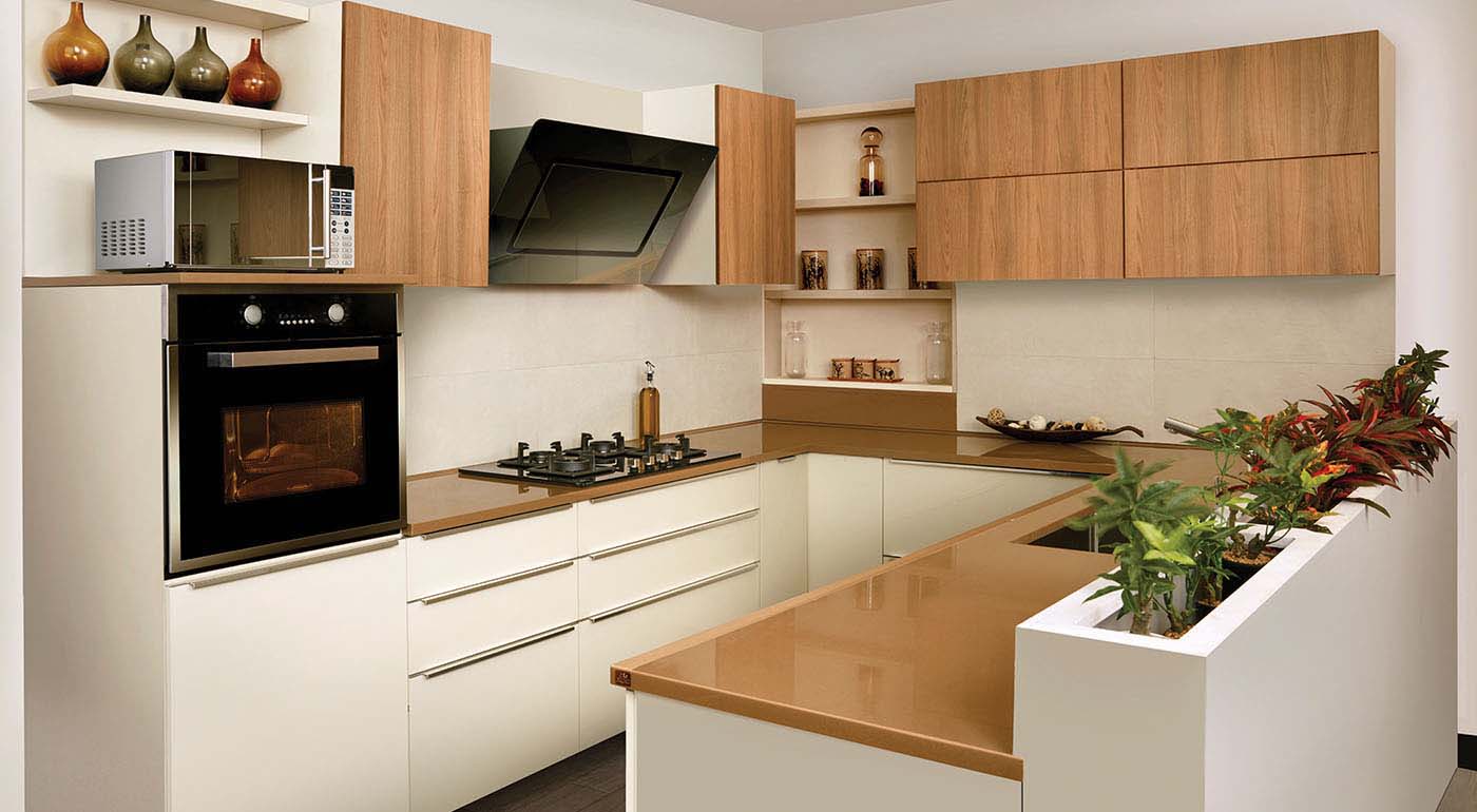 U Shape Modular kitchen