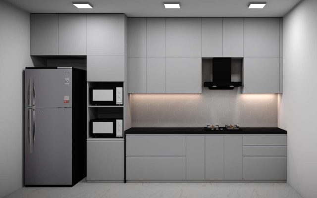 Handleless Modular Kitchen