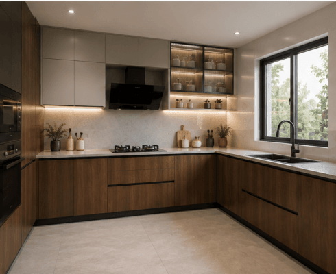 L Shape 3 Kitchen 490 x 400
